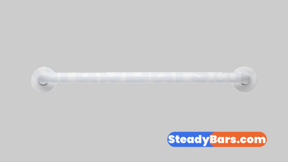 White grab bar on a gray background with 'SteadyBars.com' branding.